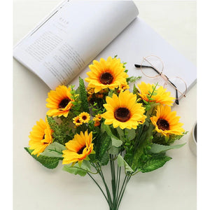 Yellow Sunflower Branch-Bouquet-My Online Wedding Store