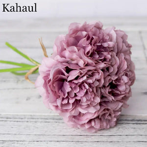 peony artificial artificial silk flowers-Bouquet-My Online Wedding Store