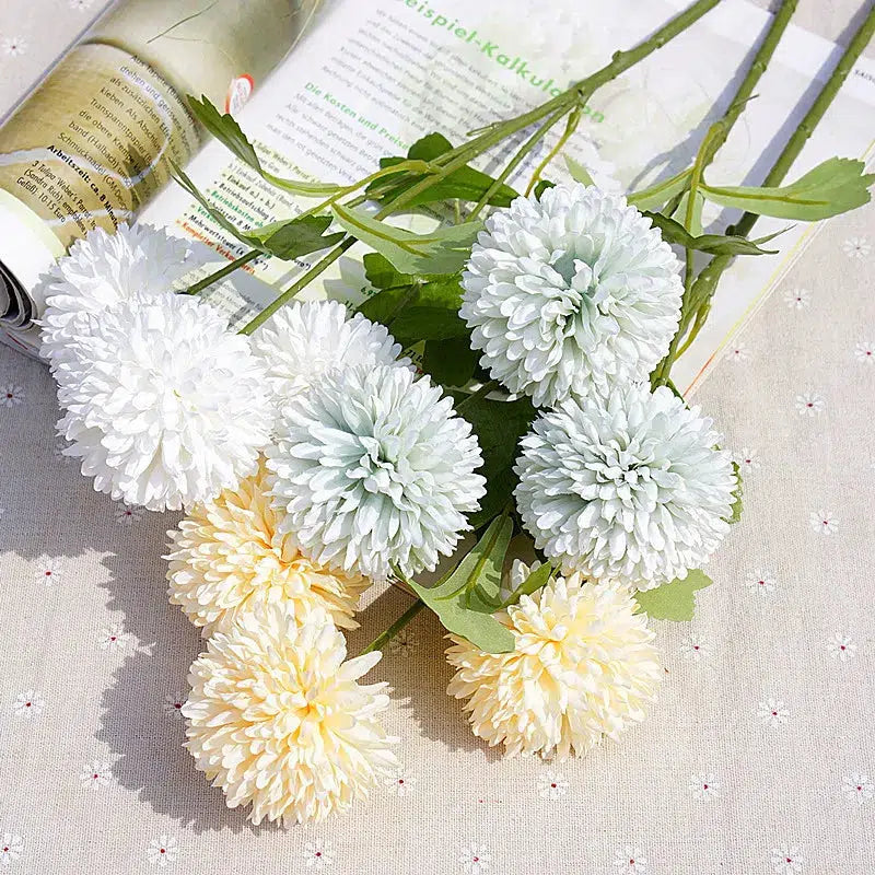 Bouquet Artificial Flowers Real Touch Dandelion  