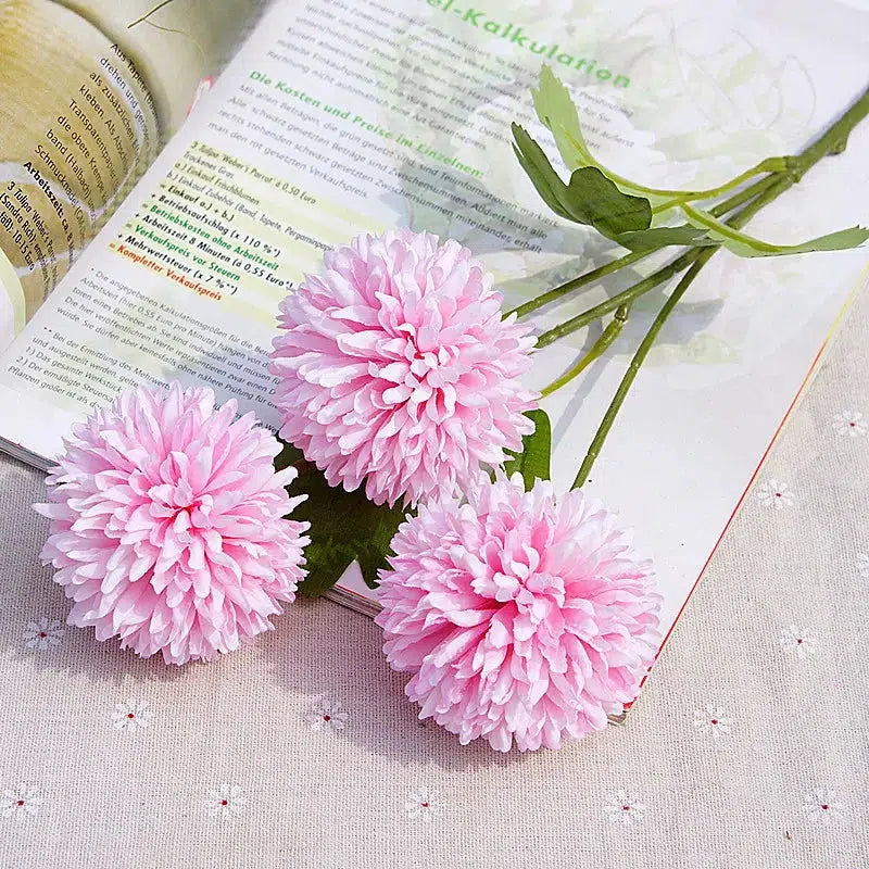 Bouquet Artificial Flowers Real Touch Dandelion  