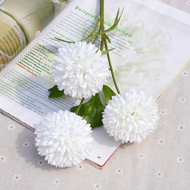 Bouquet Artificial Flowers Real Touch Dandelion  