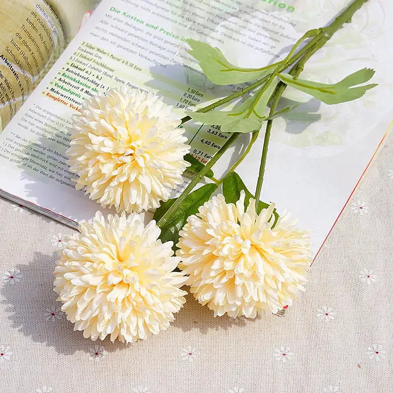 Bouquet Artificial Flowers Real Touch Dandelion  