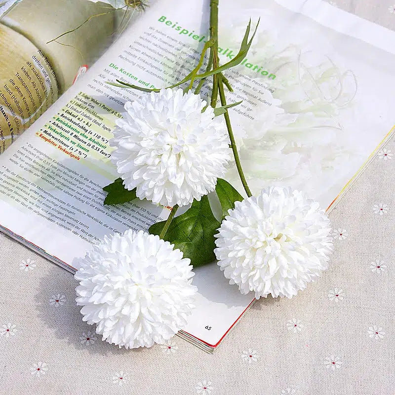 Bouquet Artificial Flowers Real Touch Dandelion  