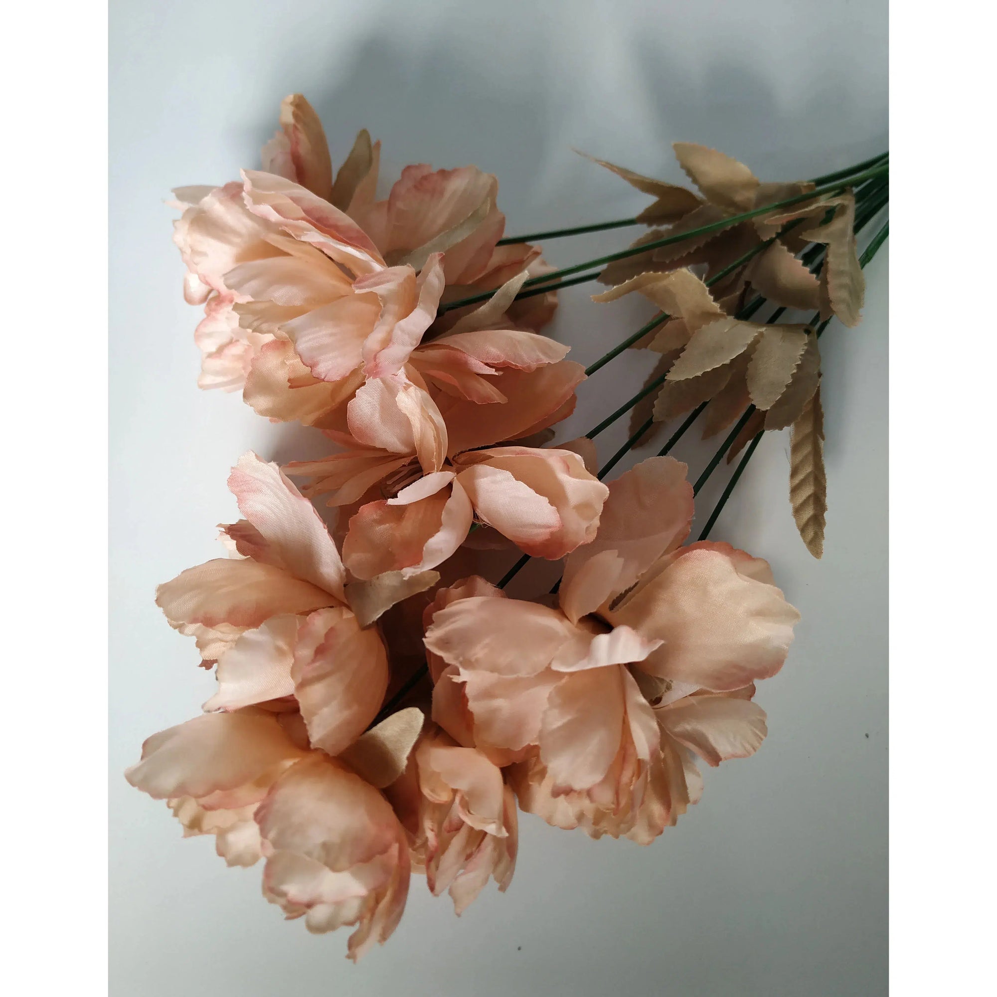 1 Flower branch 9 heads Artificial silk peony big flowers head  