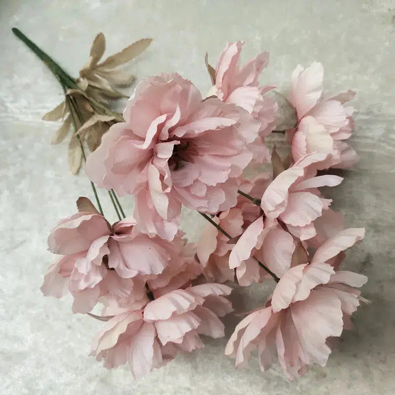 1 Flower branch 9 heads Artificial silk peony big flowers head  