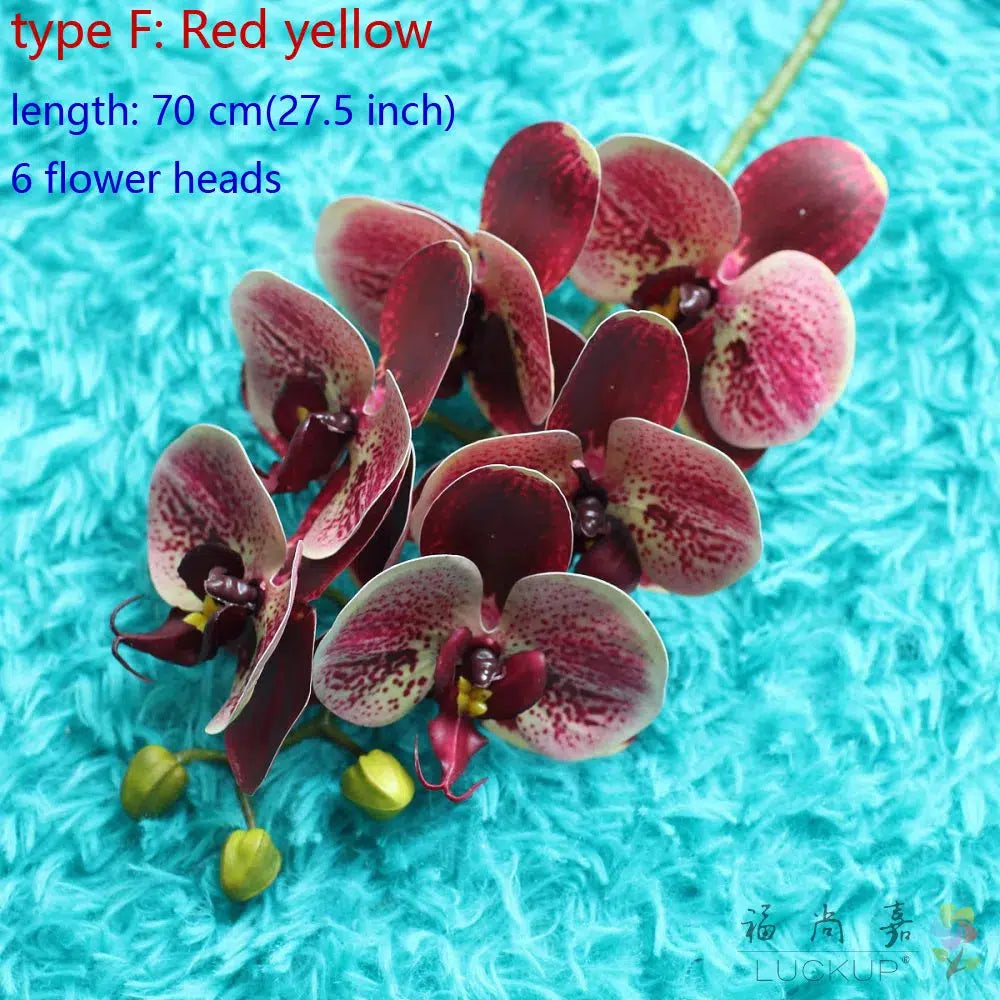 1 Stem Silk Flower Artificial Moth Orchid Butterfly Orchid  