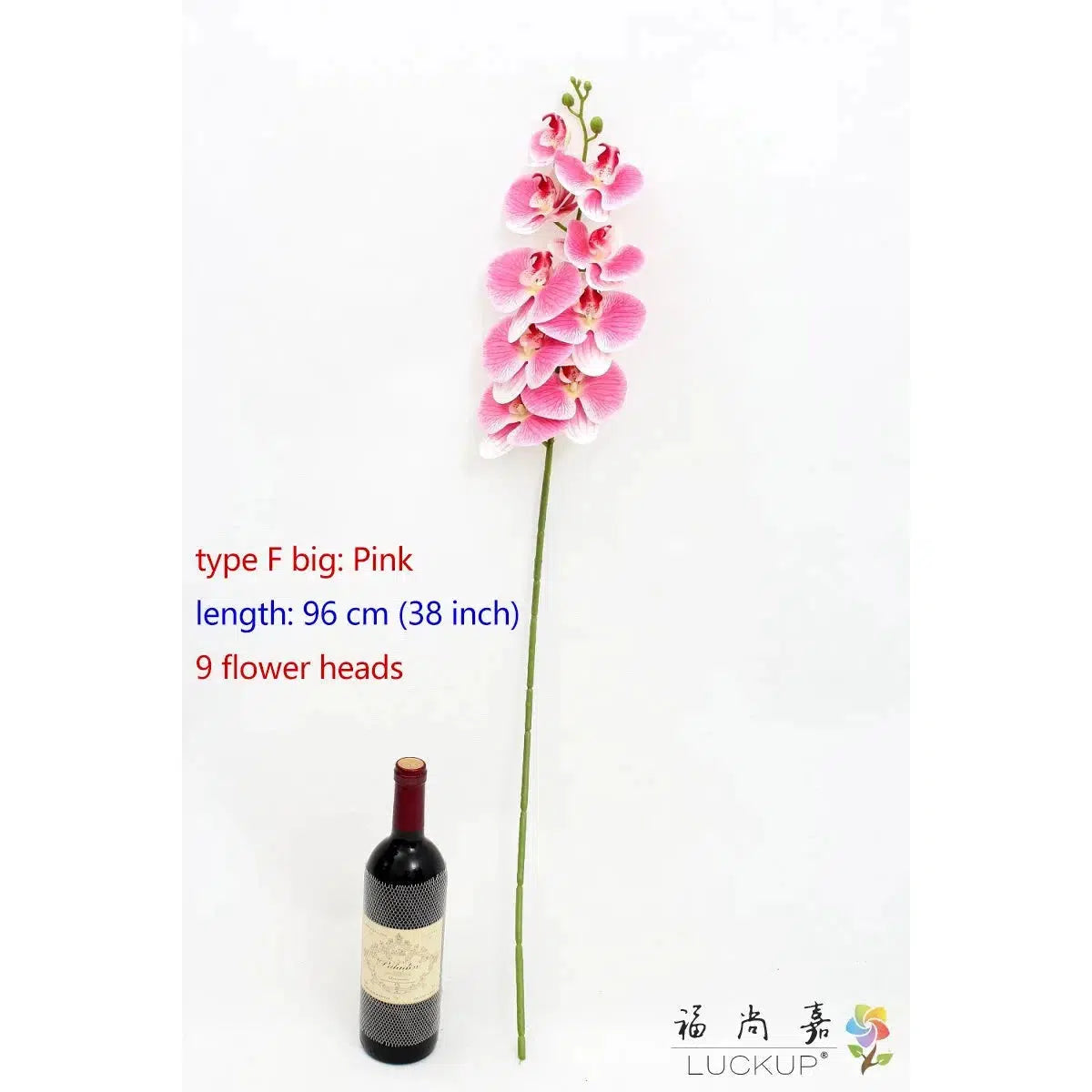 1 Stem Silk Flower Artificial Moth Orchid Butterfly Orchid-Orchids