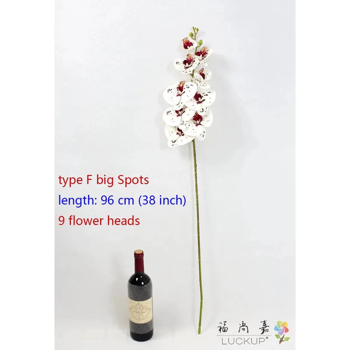 1 Stem Silk Flower Artificial Moth Orchid Butterfly Orchid-Orchids