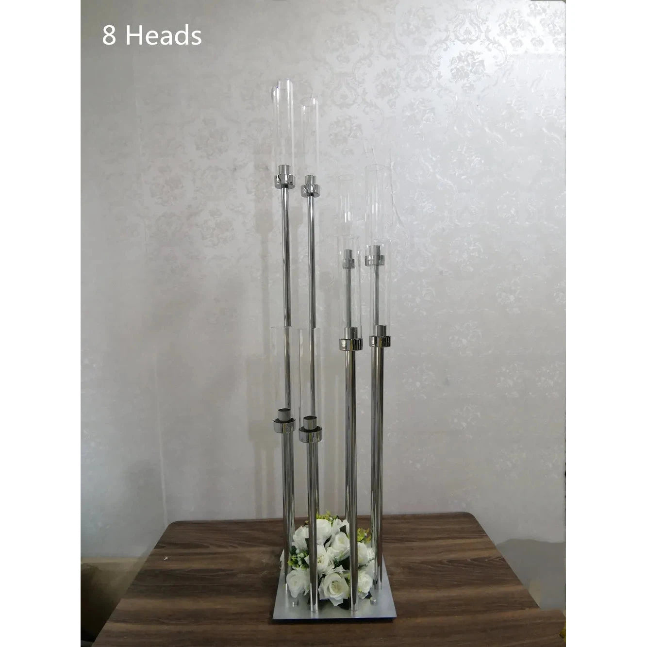 10 Heads Metal Candlestick Candelabra Table Centrepieces  