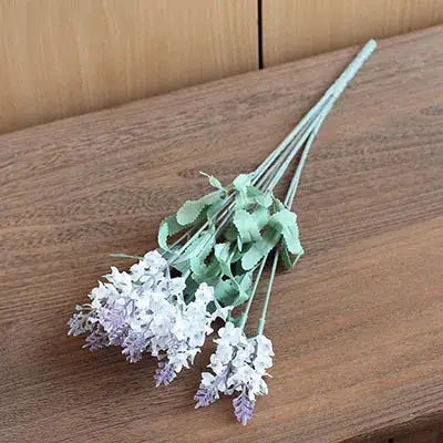 10 Heads Romantic Provence Lavender Silk Artificial Flowers  