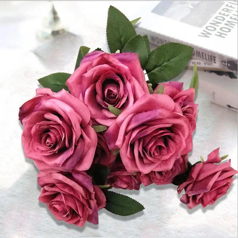 artificial Silk Rose flower Artificial Flowers  