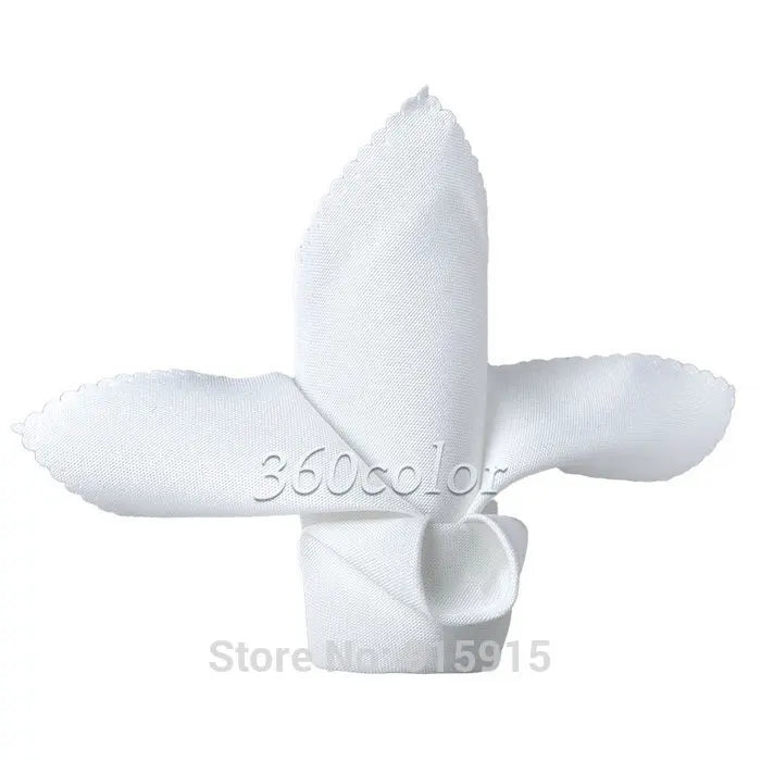 10 Linen Napkin Polyester Handkerchief Cloth 30cm*30cm  