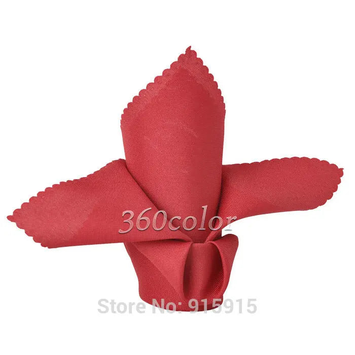 10 Linen Napkin Polyester Handkerchief Cloth 30cm*30cm  