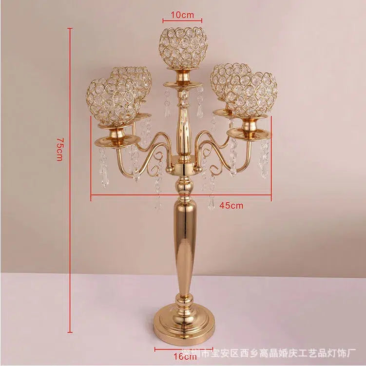 10 PCS/5 pcs Crystal Candelabras  