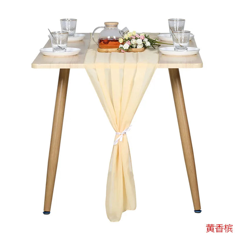 10 Packs Chiffon Table Runner 30*70*300CM  