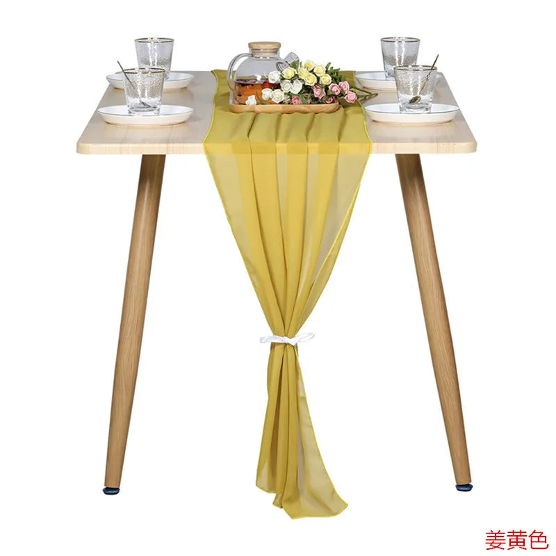 10 Packs Chiffon Table Runner 30*70*300CM  