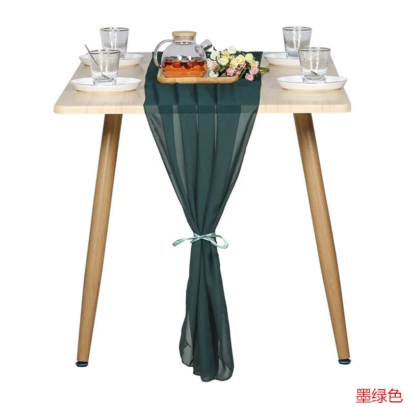 10 Packs Chiffon Table Runner 30*70*300CM  