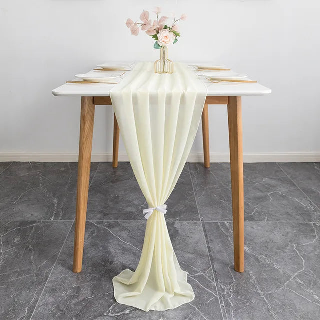 10 Packs Chiffon Table Runner 30*70*300CM  