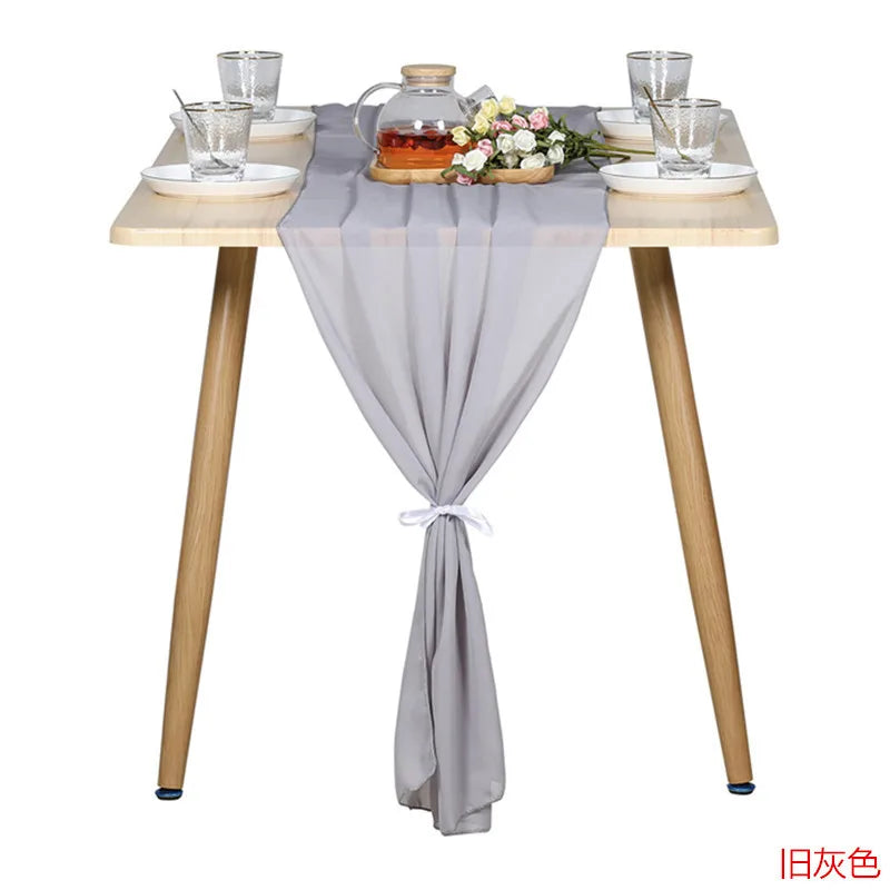 10 Packs Chiffon Table Runner 30*70*300CM  