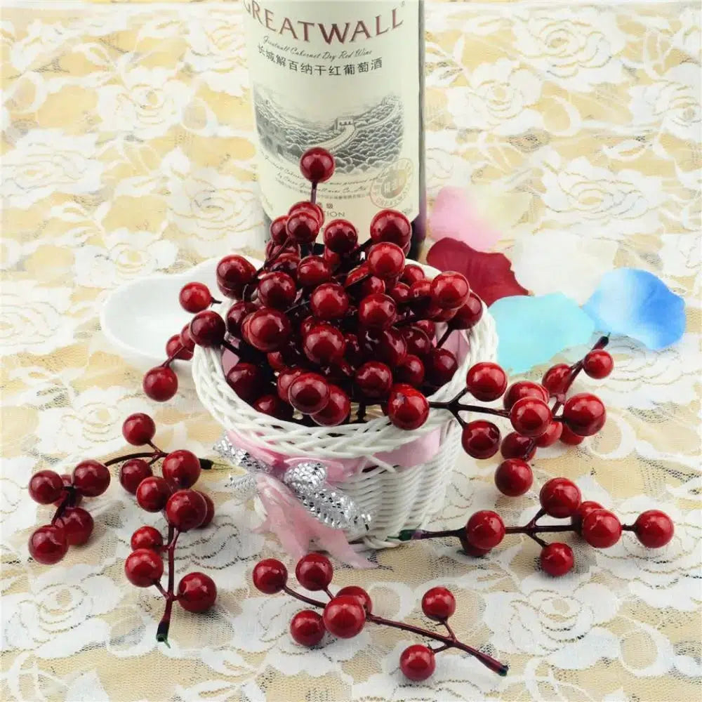 10Pcs Artificial Berry Bacca Bouquet  