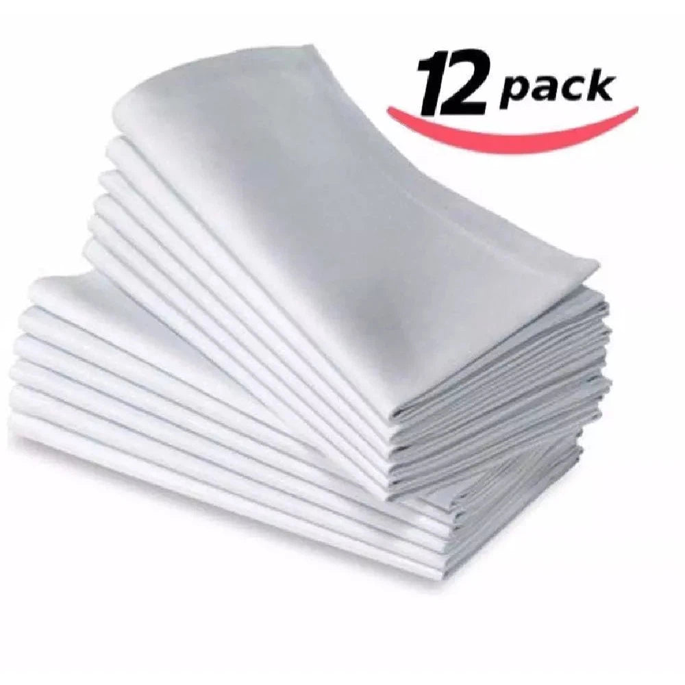 12PC COTTON RESTAURANT 50x50cm PREMIUM NAPKINS  