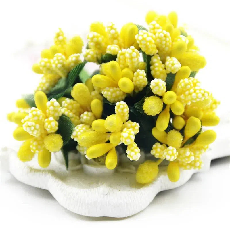 12pcs mini bud stamens artificial bouquet  