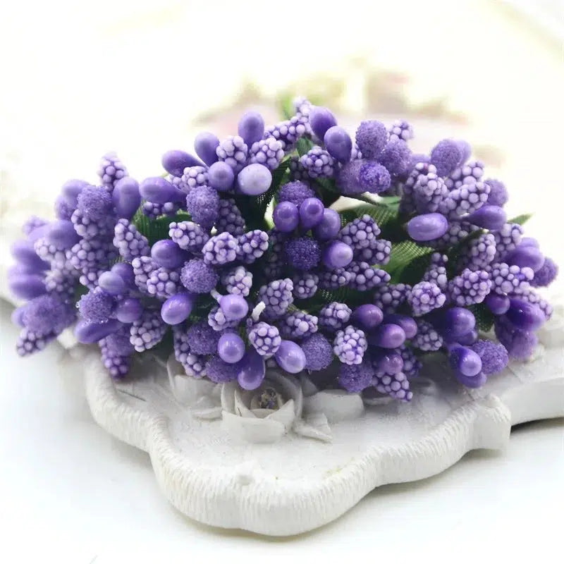 12pcs mini bud stamens artificial bouquet  