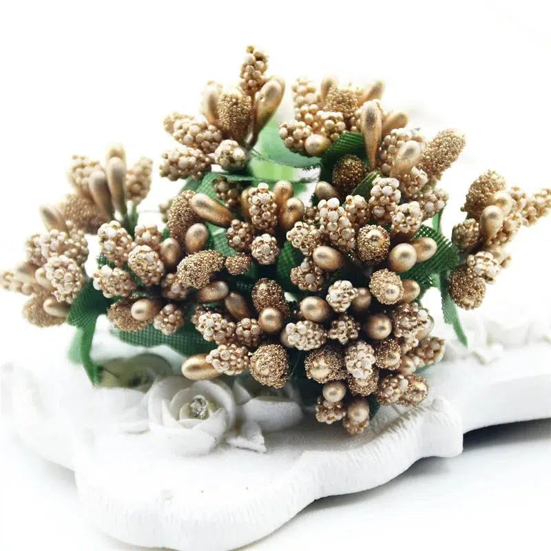 12pcs mini bud stamens artificial bouquet  