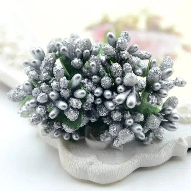 12pcs mini bud stamens artificial bouquet  