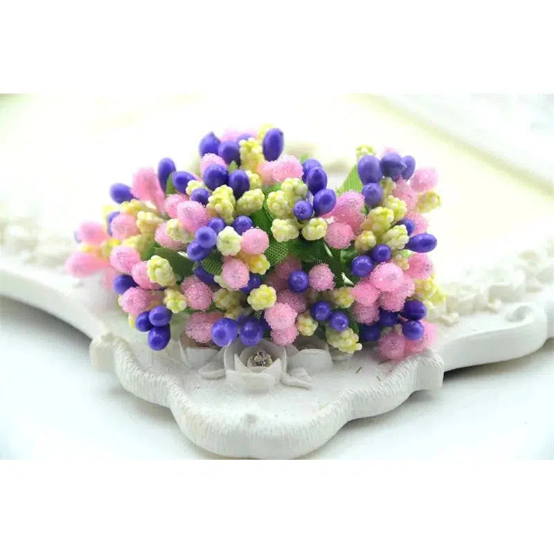 12pcs mini bud stamens artificial bouquet  