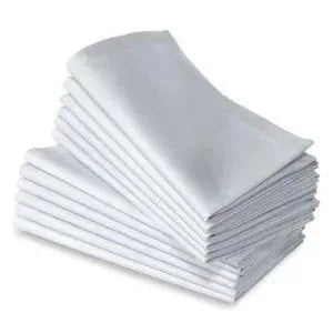 15 50PC 100% COTTON CLOTH LINEN WHITE 50x50cm  