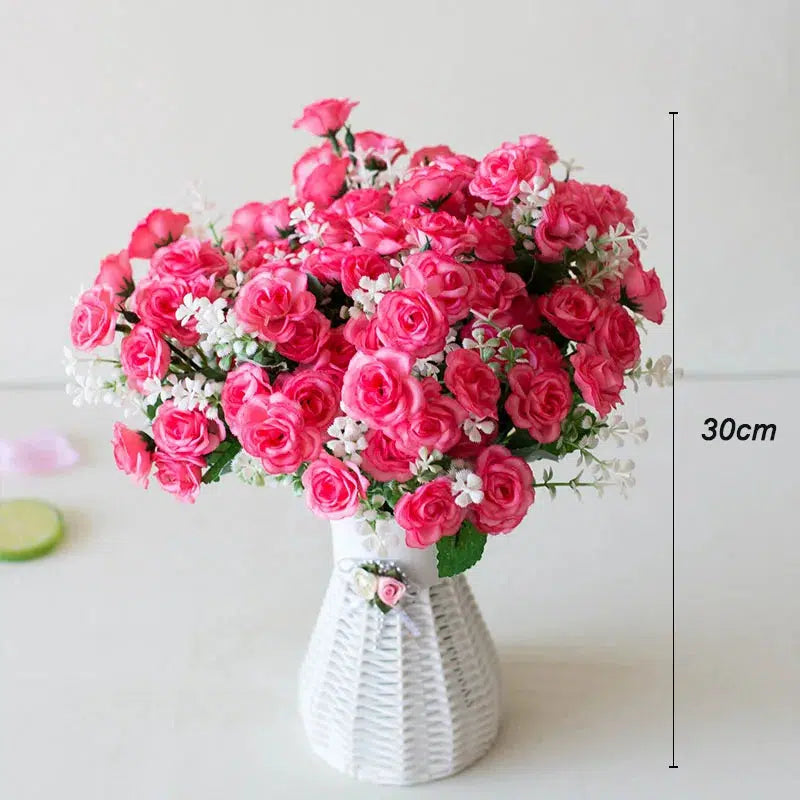 15 Heads Mini Roses Bouquet Artificial Flower  