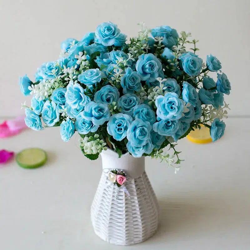 15 Heads Mini Roses Bouquet Artificial Flower  