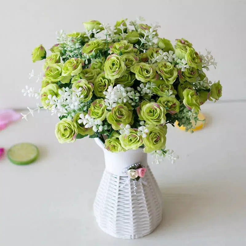 15 Heads Mini Roses Bouquet Artificial Flower  