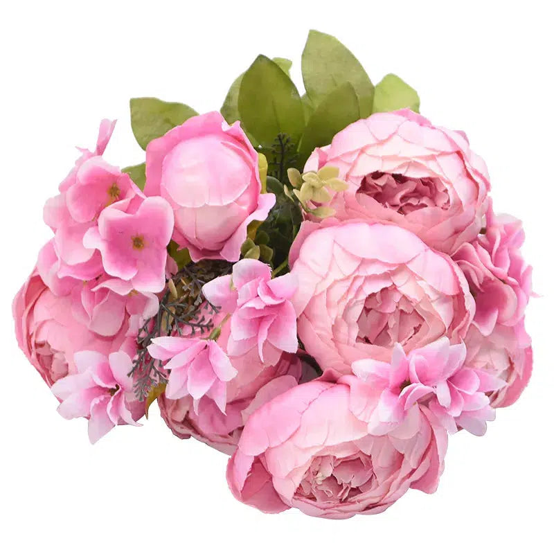 1Bunch European Artificial Peony Flowers Silk  