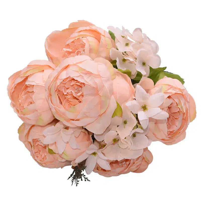 1Bunch European Artificial Peony Flowers Silk  