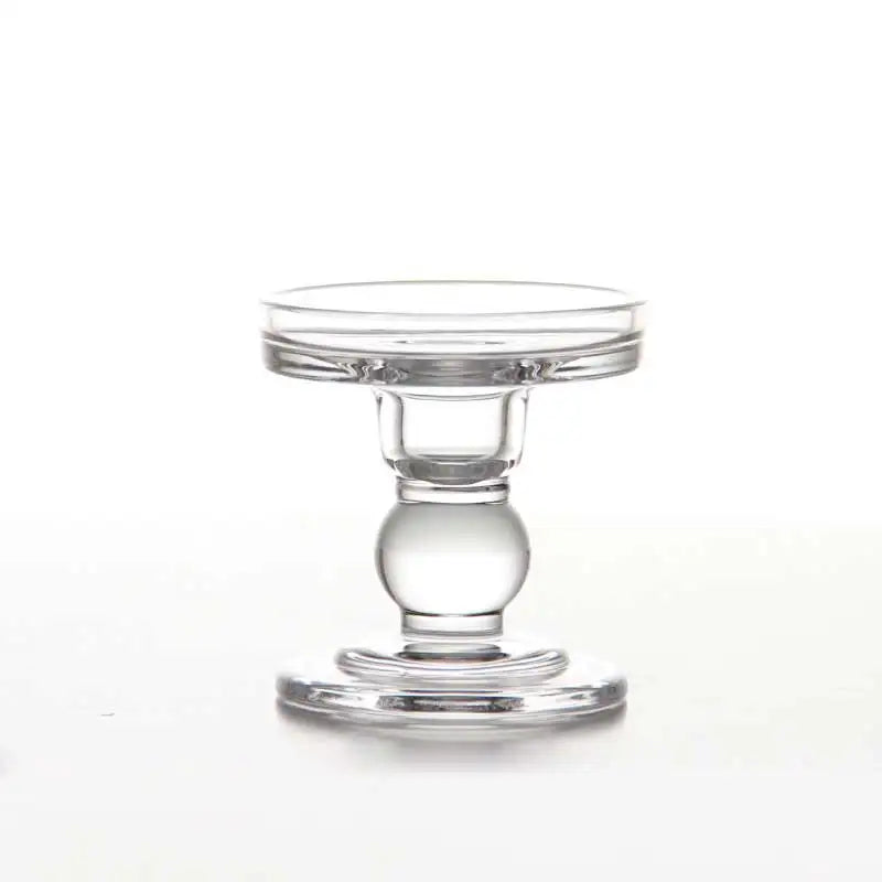 1pc 3.46 / 4.52 / 5.51 in Glass Candle Holders Candlestick  