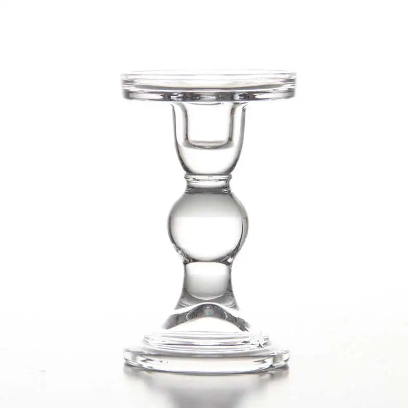 1pc 3.46 / 4.52 / 5.51 in Glass Candle Holders Candlestick  