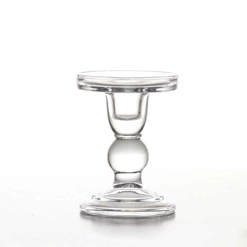 1pc 3.46 / 4.52 / 5.51 in Glass Candle Holders Candlestick  