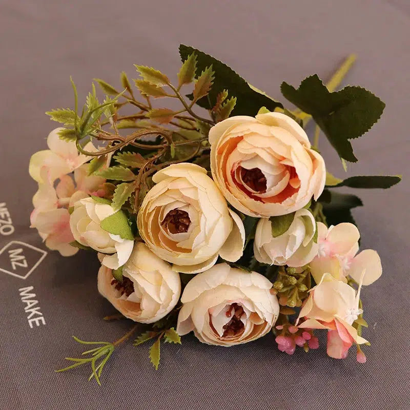 1pcs bundle Silk tea roses Bride bouquet  