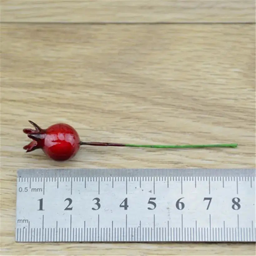 20 Pcs Mini Artificial Plastic Pomegranate  