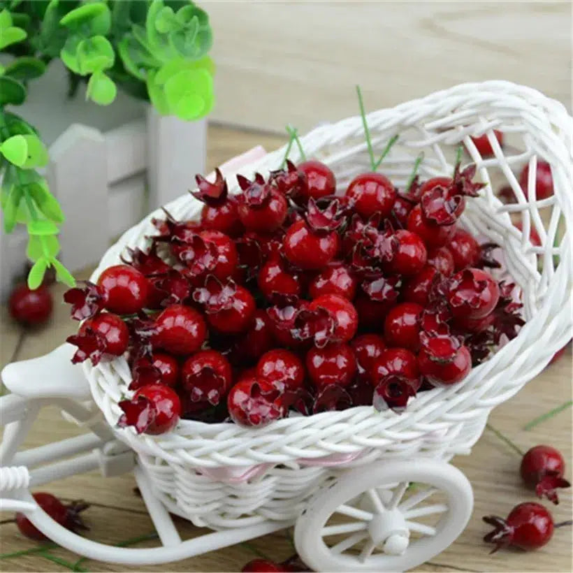 20 Pcs Mini Artificial Plastic Pomegranate  