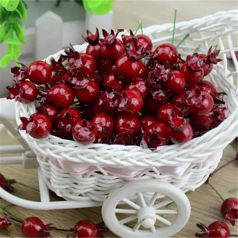 20 Pcs Mini Artificial Plastic Pomegranate  