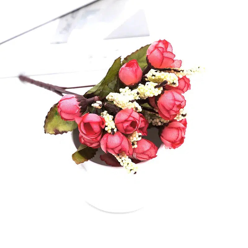 20 flower head 1 bouquet small bud rose  