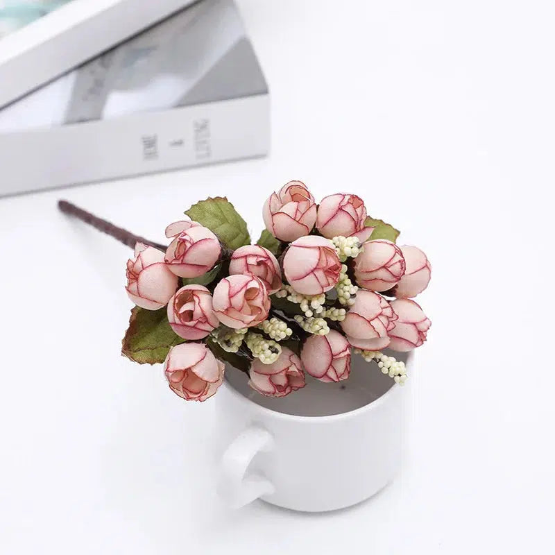 20 flower head 1 bouquet small bud rose  