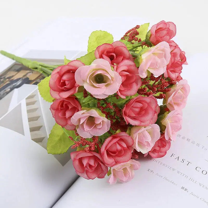 20 flower head 1 bouquet small bud rose  