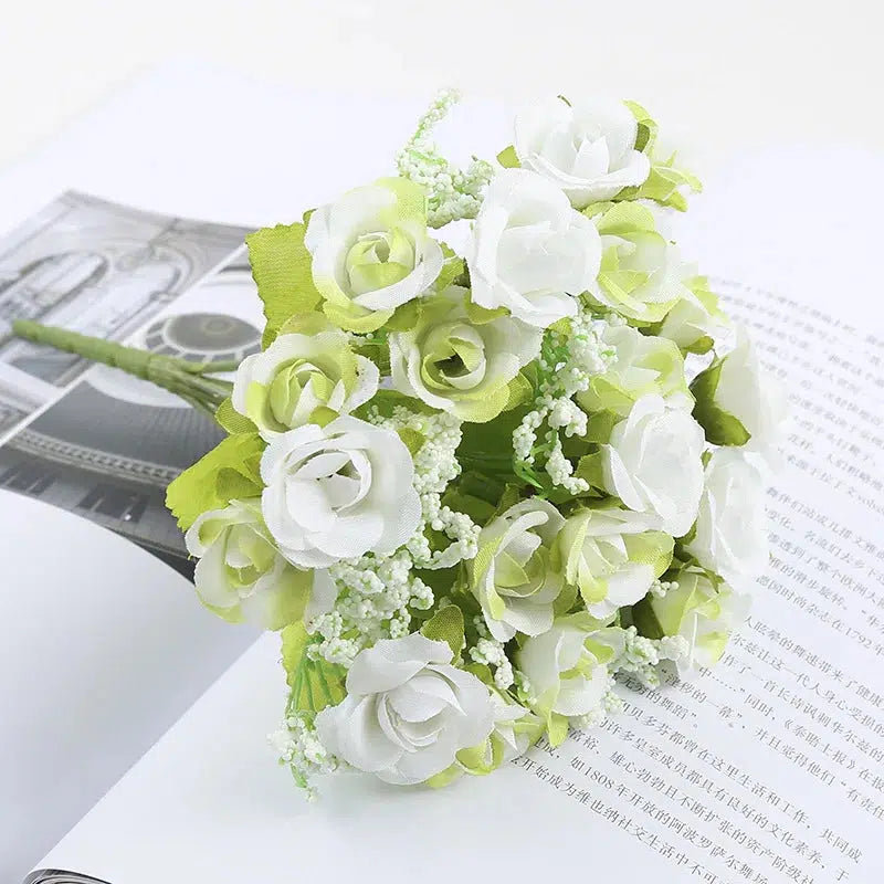 20 flower head 1 bouquet small bud rose  