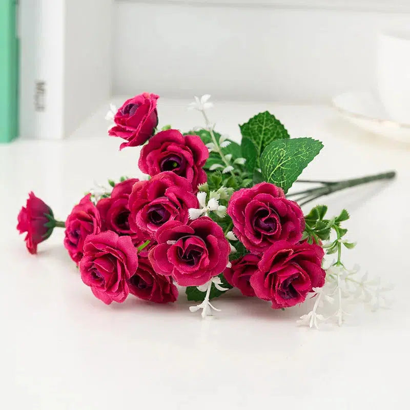 20 flower head 1 bouquet small bud rose  