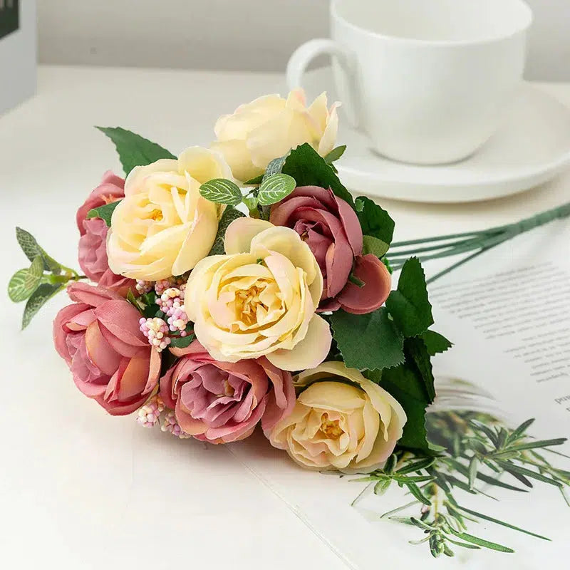 20 flower head 1 bouquet small bud rose  