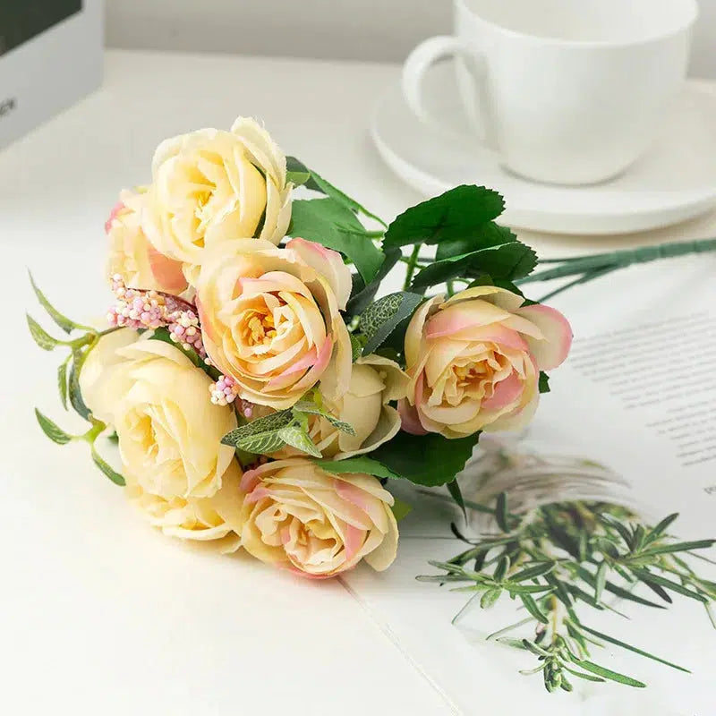 20 flower head 1 bouquet small bud rose-Bouquet